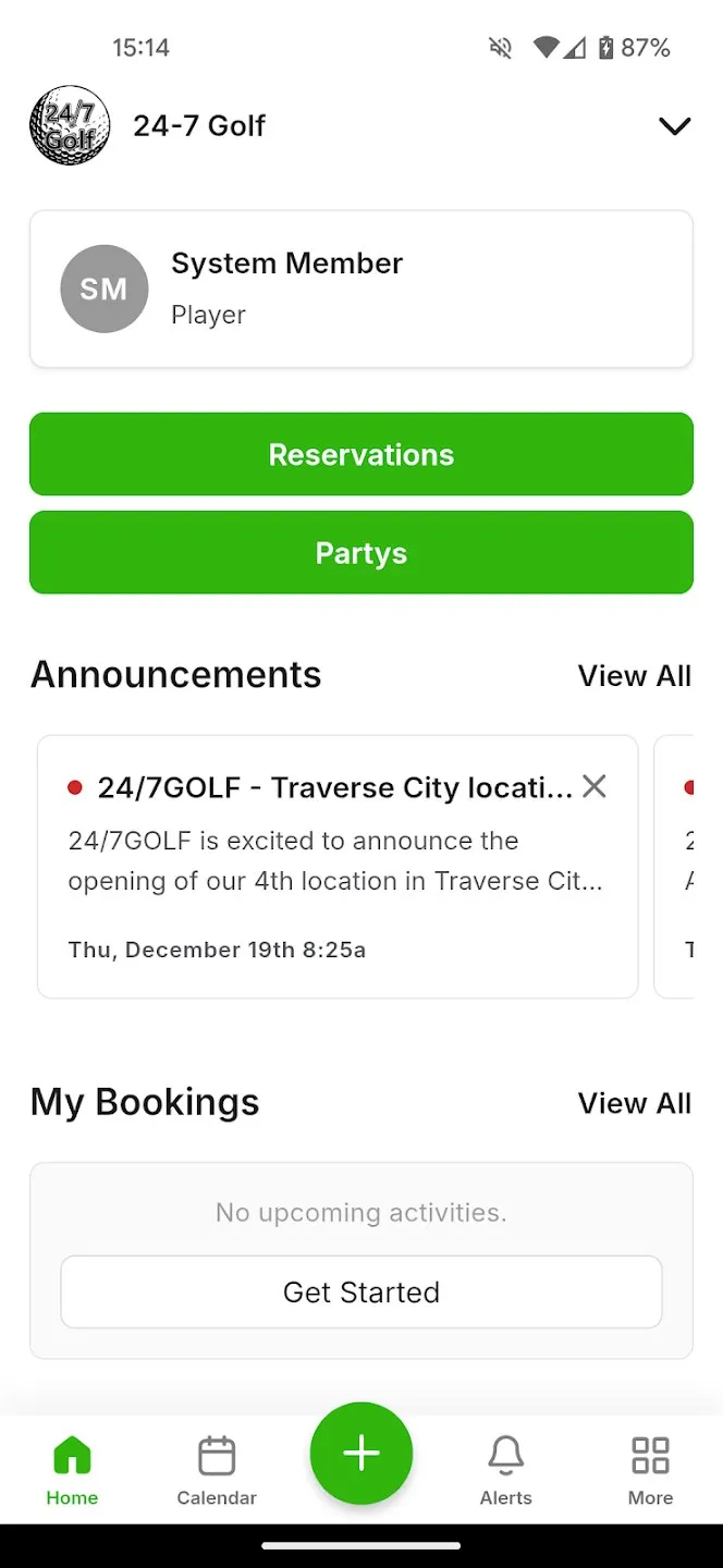 24/7 Golf mobile app